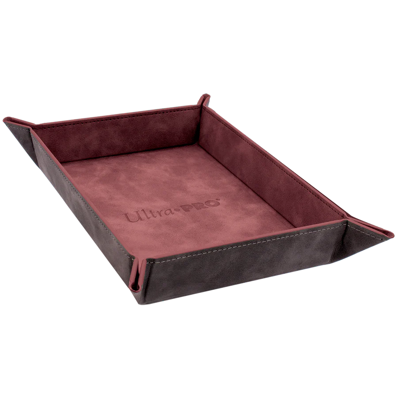 ULTRA PRO Gaming Accessories - Foldable Dice Rolling Trays- Ruby Suede
