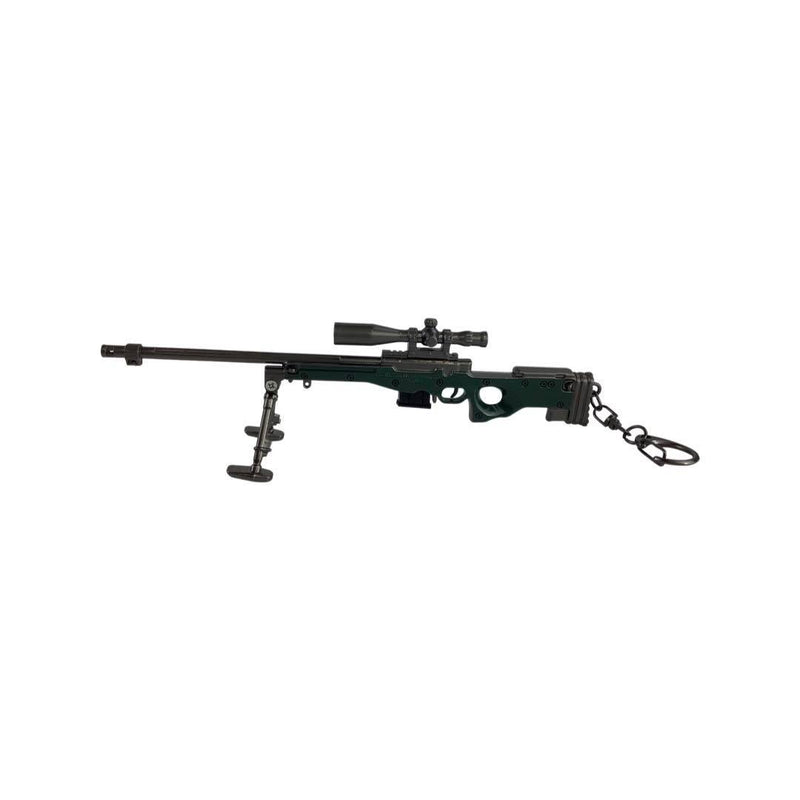 Metal Keychain - PUBG - AWM - Black - Small