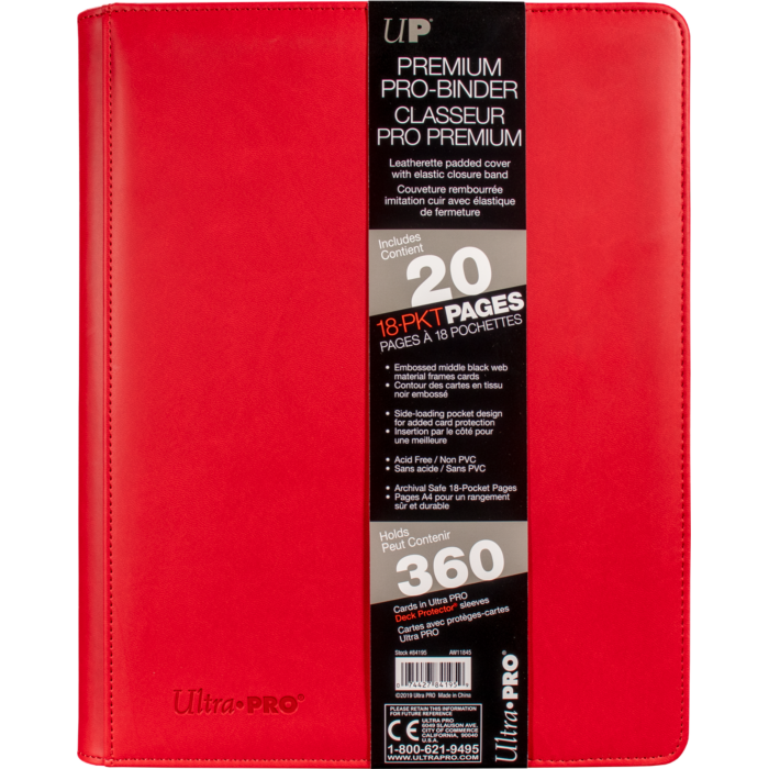 Ultra Pro - Premium Pro Binder Red