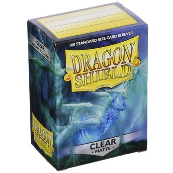 Dragon Shield Standard 100ct Clear MATTE 63x88mm Sleeves - Command Elite Hobbies