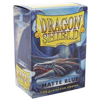 Dragon Shield Standard 100ct Blue MATTE 63x88mm Sleeves - Command Elite Hobbies