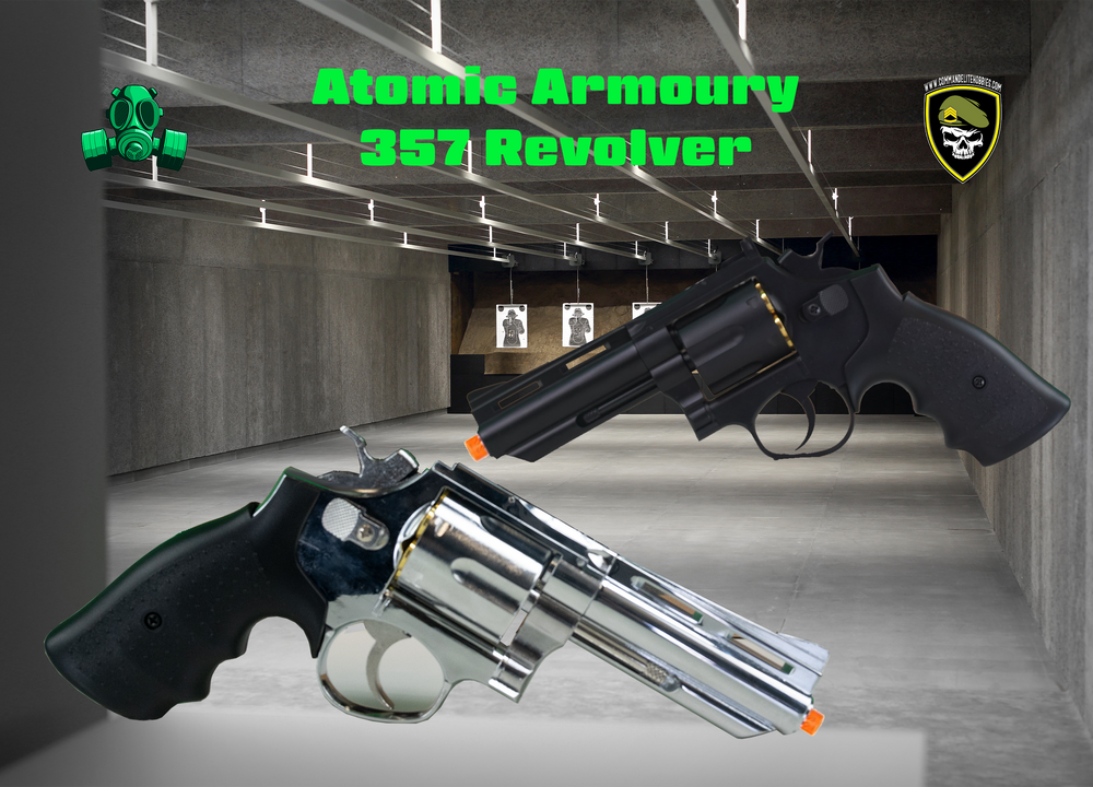 
                  
                    .357 Revolver GBB Gel Blaster by Atomic Armoury - Green Gas - Command Elite Hobbies
                  
                