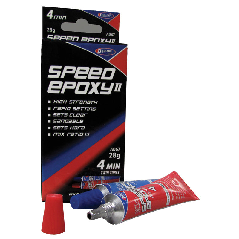 DELUXE MATERIALS AD67 SPEED EPOXY II 4 MINUTE 28G - Command Elite Hobbies