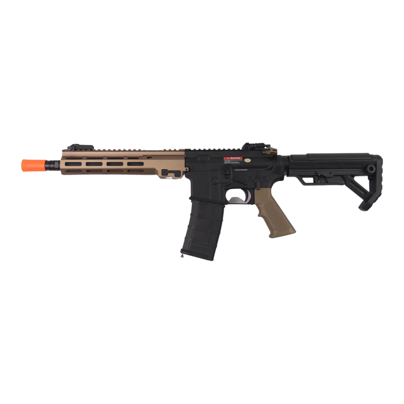 GOLDEN EAGLE MK16 9" M-LOK FULL METAL  GAS POWERED GAS BLOWBACK GEL BLASTER RIFLE TAN