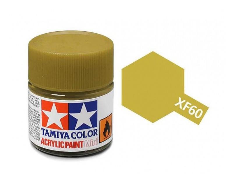 TAMIYA ACRYLIC MINI XF-60 DARK YELLOW - Command Elite Hobbies