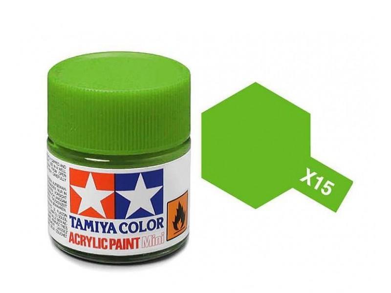 Tamiya Acrylic Mini x-15 LIGHT GREEN - Command Elite Hobbies