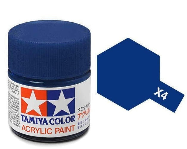 Tamiya Acrylic Mini x-4 BLUE - Command Elite Hobbies