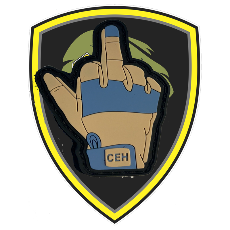 CEH Middle Finger Up Velcro Patch
