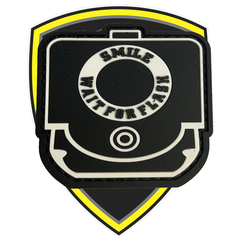 Smile, Wait for the Flash Velcro Patch